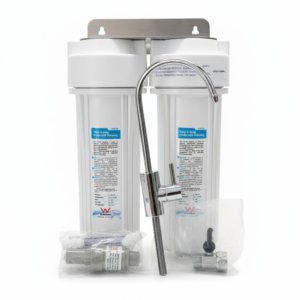 Twin Filters With Under Sink Housing